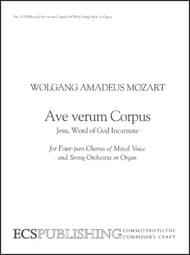 Ave Verum Corpus SATB choral sheet music cover Thumbnail